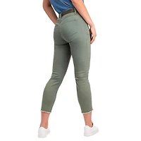 Jordache Women's High Rise Utility Cropped Pant