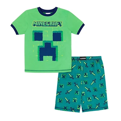 Ens. Pyjama 2 Pièces pour Garçons de Minecraft