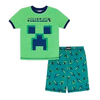 Ens. Pyjama 2 Pièces pour Garçons de Minecraft