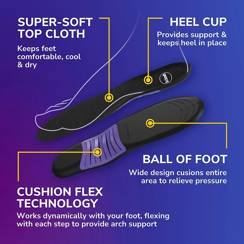 Dr. Scholl's® Love Your SNEAKERS Full Length Insoles, Women Size 6-10, 1 pair