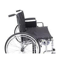 Drive Medical Black Sentra EC Heavy Duty Extra Wide Wheelchair, Detachable Desk Arms, 30" Seat