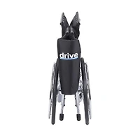 Drive Medical Black Sentra EC Heavy Duty Extra Wide Wheelchair, Detachable Desk Arms, 30" Seat