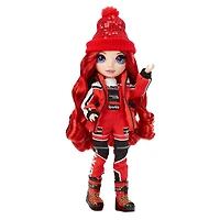 Rainbow High Winter Break Ruby Anderson – Red Winter Break Fashion Doll and Playset with 2 complete doll outfits, Snowboard and Winter Doll Accessories, Great Gift for Kids 6-12 Years Old