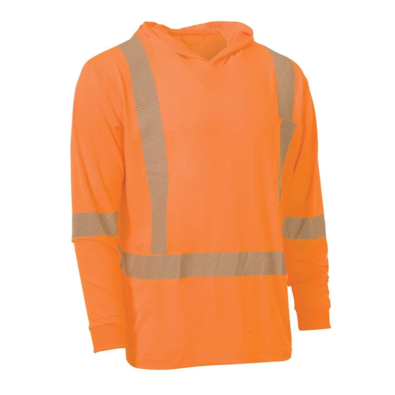 Forcefield Hooded Long Sleeve Ultrasoft Technical Tee, Sizes M - 2X