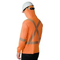 Forcefield Hooded Long Sleeve Ultrasoft Technical Tee, Sizes M - 2X