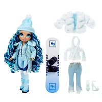 Poupée Rainbow High Winter Break Skyler Bradshaw – Poupée-mannequin Winter Break bleue et jouet avec 2 tenues complètes de poupée, planche à neige et accessoires d’hiver pour la poupée, excellent cadeau pour les enfants de 6 à 12 ans