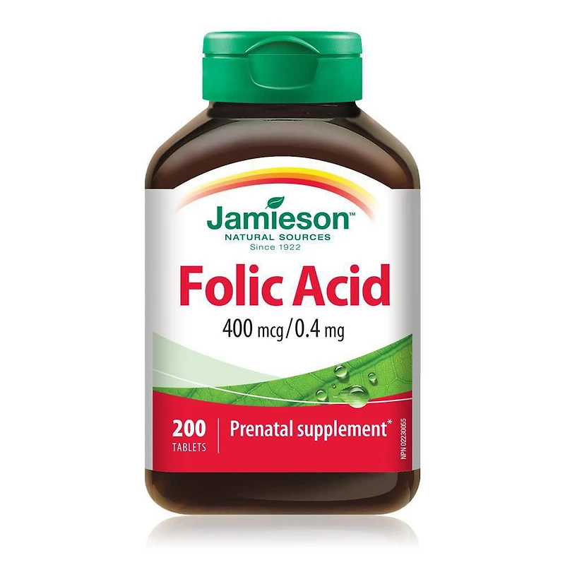 Jamieson Acide Folique 400 mcg/0,4 mg