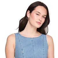 No Boundaries Women's Denim Fit & Flare Dress