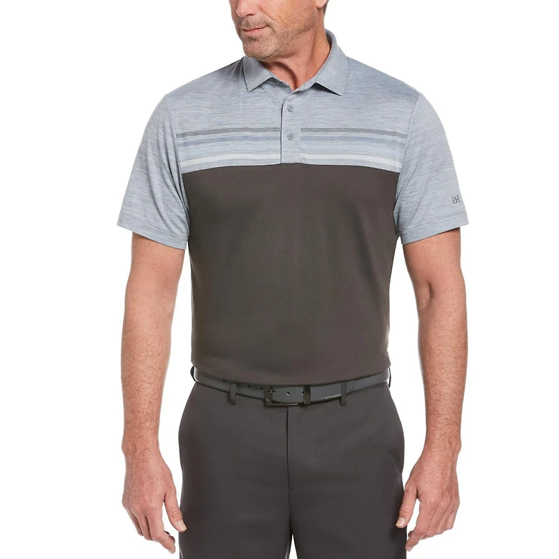 Polo à rayures à manches courtes pour hommes