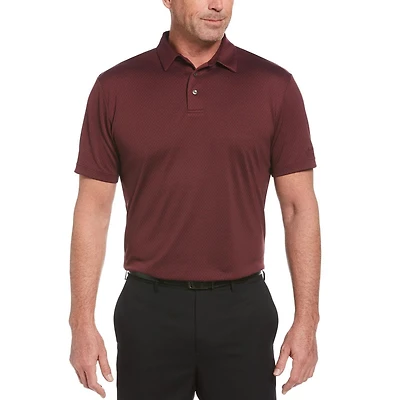 Polo de golf texturé Performance à manches courtes pour hommes
