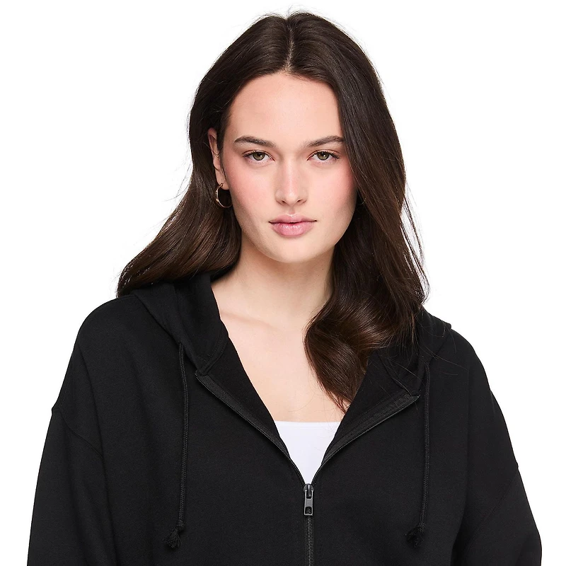 No Boundaries Women's Oversized Full Zip Hoodie