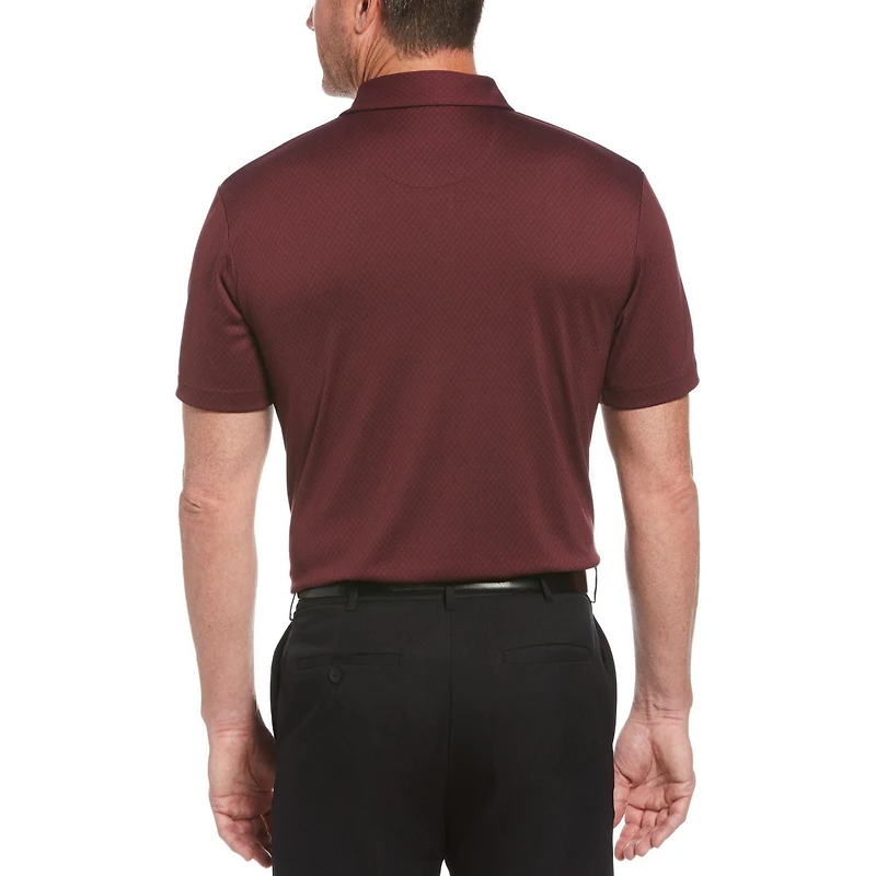 Polo de golf texturé Performance à manches courtes pour hommes