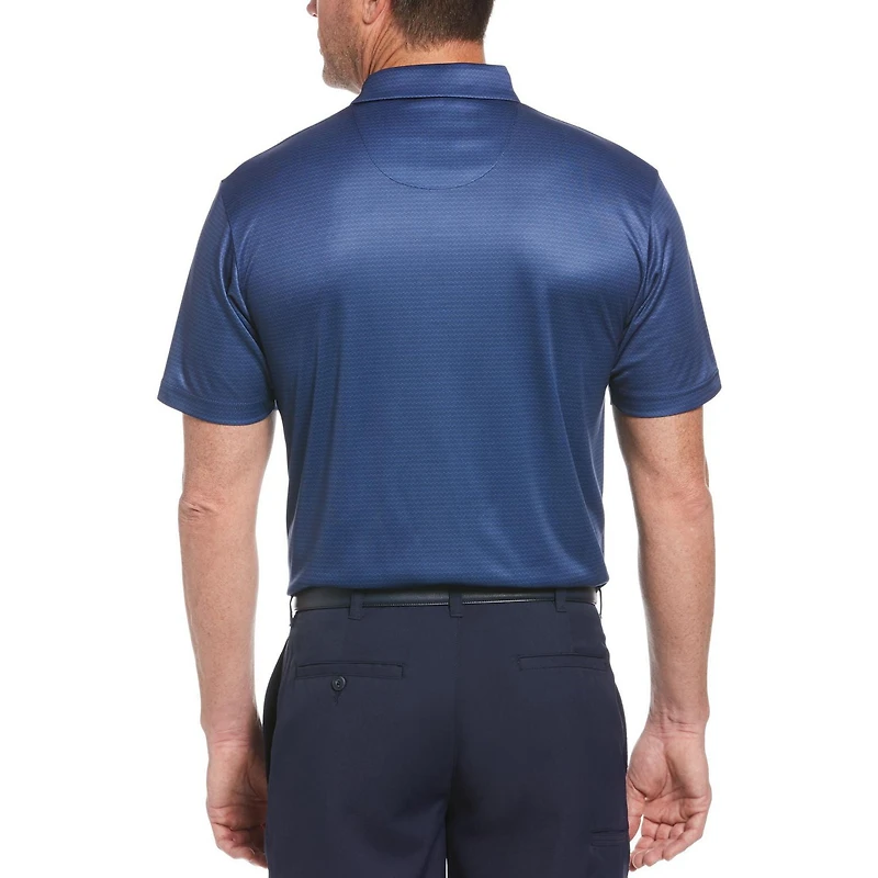 Polo de golf imprimé à manches courtes Performance pour homme