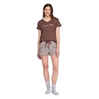 George Women's Flannel Pajama Short