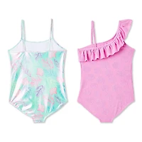 Lot de 2 maillots de bain Bmagical pour filles