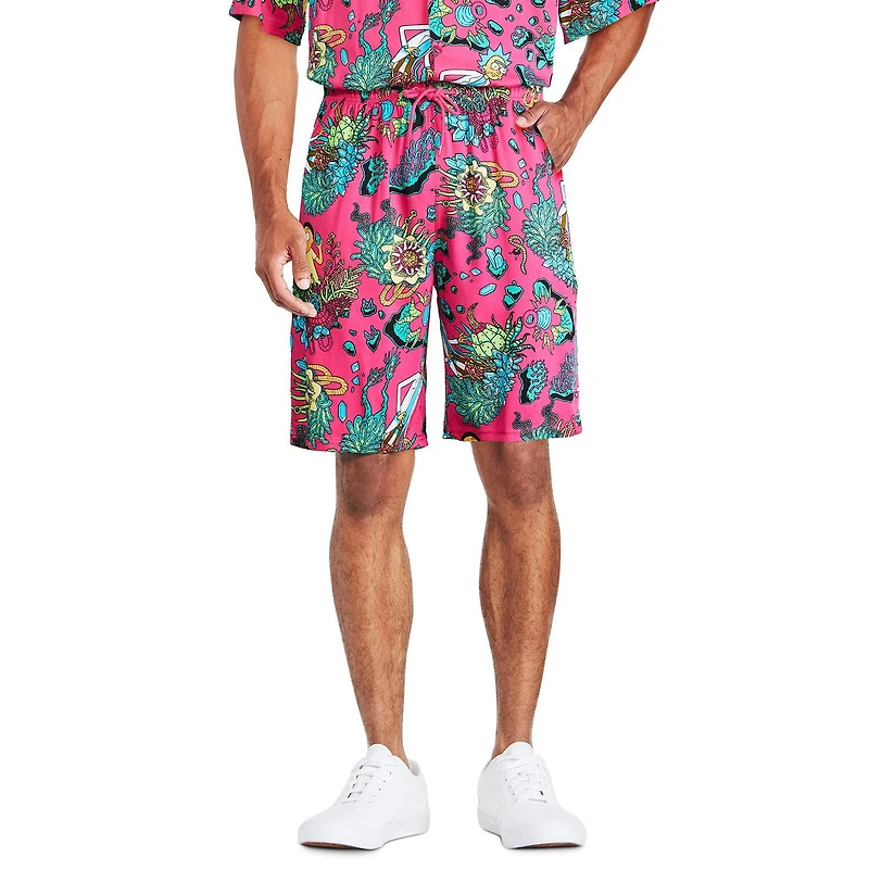 Short de vacances Rick et Morty pour hommes