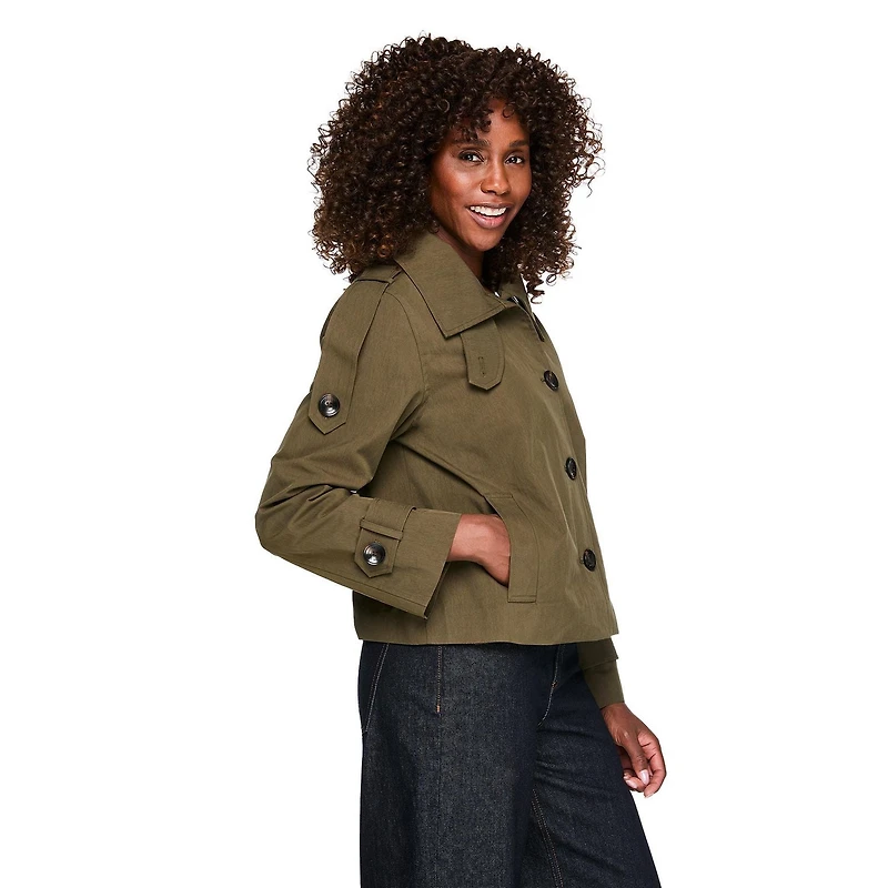 Imperméable écourté London Fog pour femmes