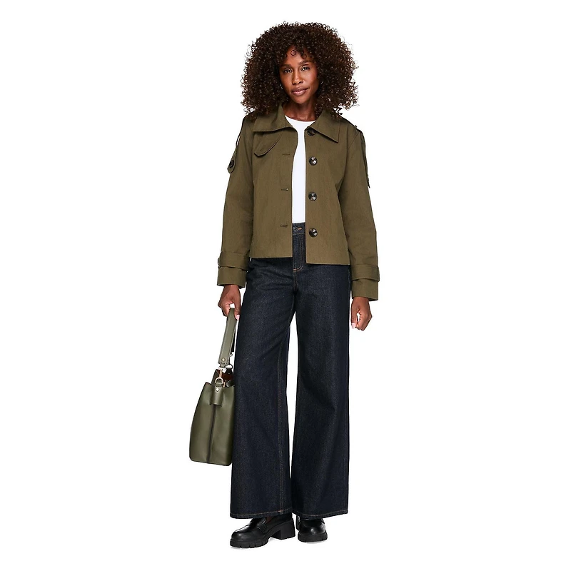 Imperméable écourté London Fog pour femmes