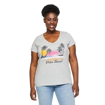 George Women's Plus V-Neckline Tee