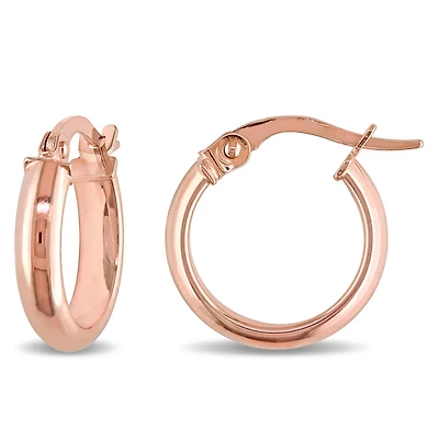 Asteria 10K Rose Gold Hoop Earrings