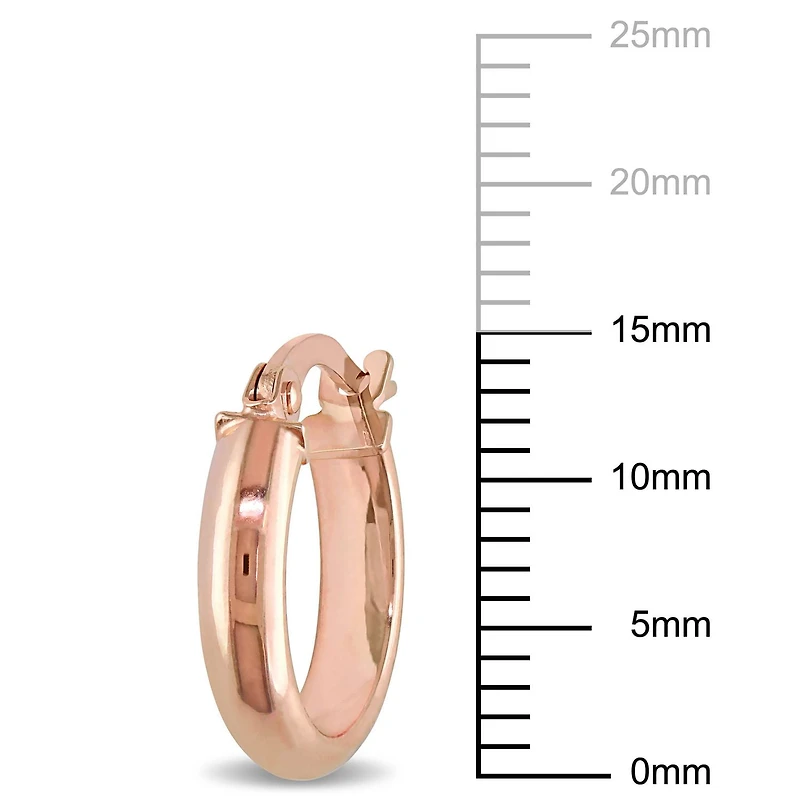 Asteria 10K Rose Gold Hoop Earrings