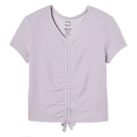 George Girls' Ruched Front Tee, Sizes XS-XL