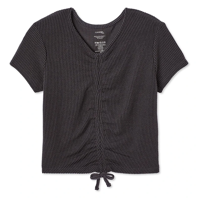 George Girls' Ruched Front Tee