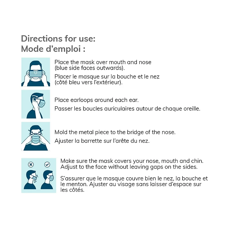 Earloop Procedure Mask Child, ASTM F2100 lvl 2 medical gr