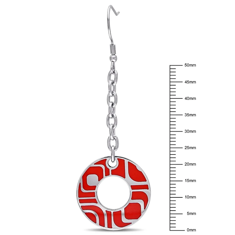 Boucles d'oreille Asteria rondes ajourées en acier inoxydable