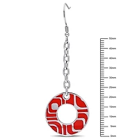 Boucles d'oreille Asteria rondes ajourées en acier inoxydable