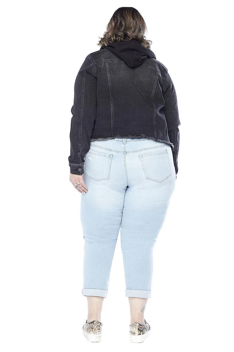 Frankie & Stella ™ femme's Plus Hooded Jacket - Noir