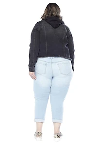 Frankie & Stella ™ femme's Plus Hooded Jacket - Noir