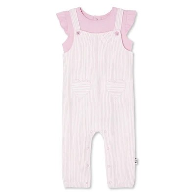 LOVE Ellen DeGeneres Baby Girls' Overall 2-Piece Set