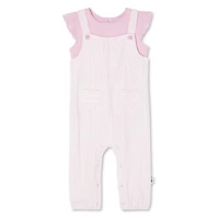 LOVE Ellen DeGeneres Baby Girls' Overall 2-Piece Set