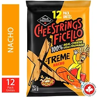 Black Diamond Cheestrings X-Treme Nacho, 12 Pack, 252 g