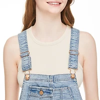 Short-salopette de style fonctionnel No Boundaries pour femmes