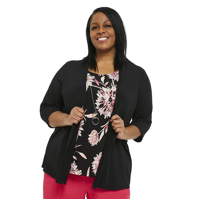 Penmans Plus Women's Fooler Top with Necklace