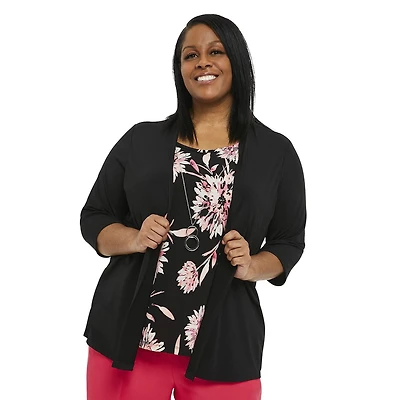 Penmans Plus Women's Fooler Top with Necklace