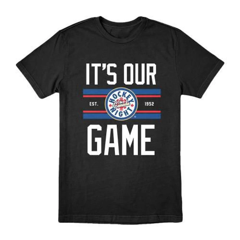 Men's Hockey Night In Canada It's Our Game Short Sleeve Black T-Shirt