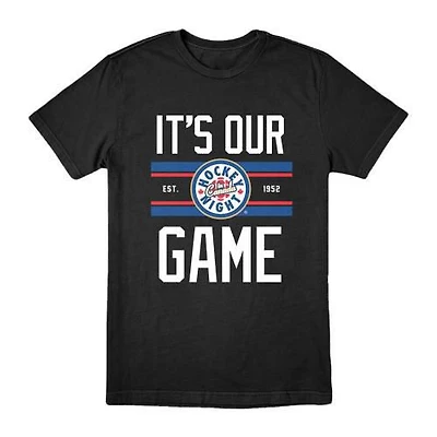 Men's Hockey Night In Canada It's Our Game Short Sleeve Black T-Shirt