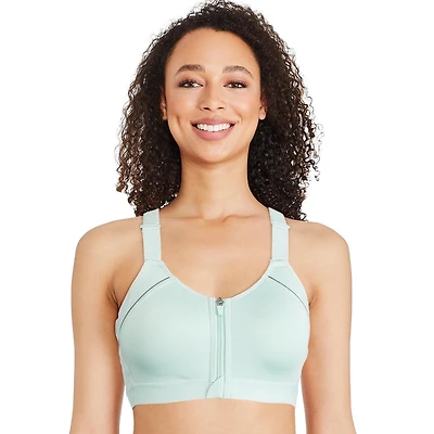 Athletic Works Women's Zipper Bra, Sizes S-3XL