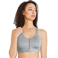 Soutien-gorge zippé Athletic Works pour femmes Tailles P-3XL