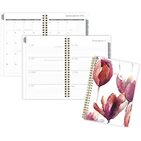 Petit Agenda Hebdomadaire/Mensuel 2024 Cyo Cambridge, Tulipes, Aquarelle