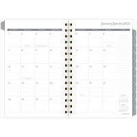 Petit Agenda Hebdomadaire/Mensuel 2024 Mead, Papyrus, Noir Et Blanc