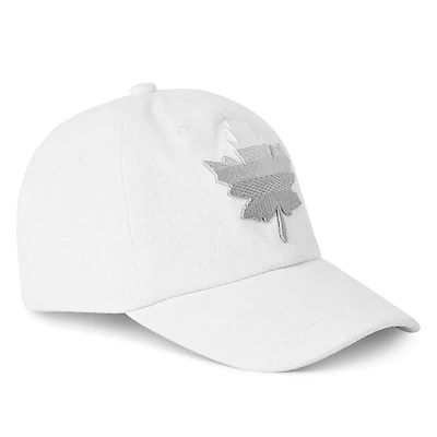 Canadiana Girls' Washed Baseball Cap with Ombre Maple Leaf
