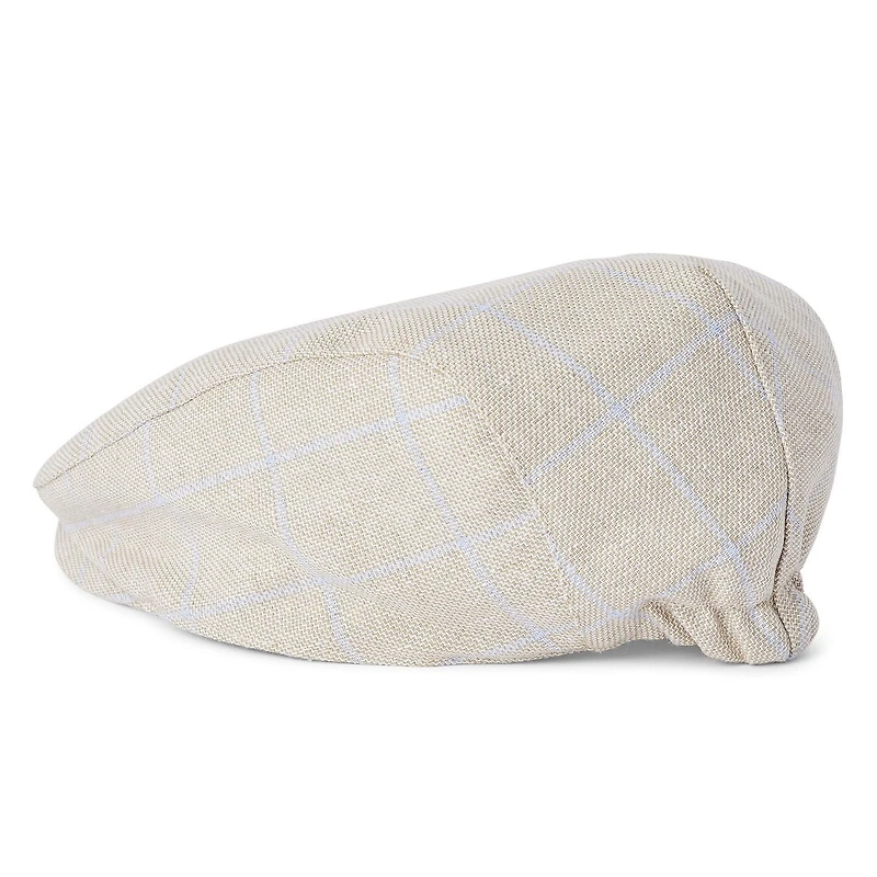 George Men's Plaid Flat Cap