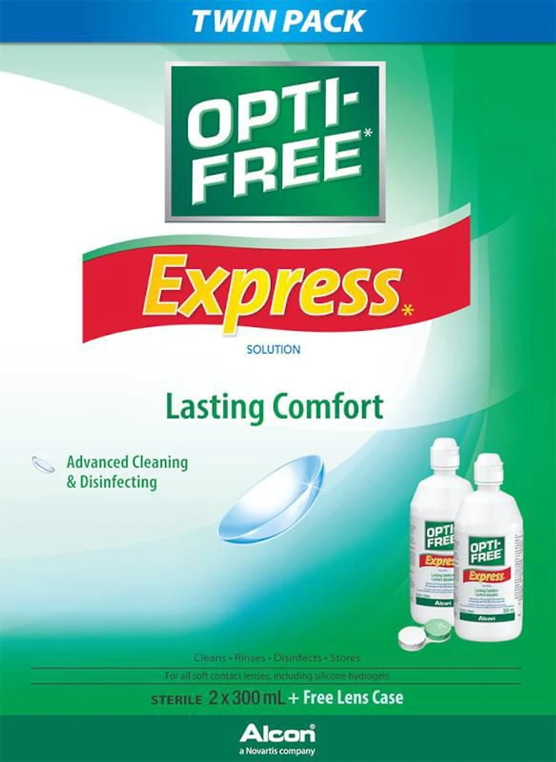 Solution polyvalente pour lentilles cornéennes OPTI-FREE(MD) Express
