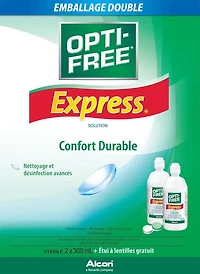 Solution polyvalente pour lentilles cornéennes OPTI-FREE(MD) Express