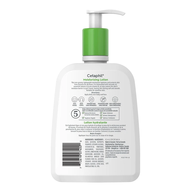 Nettoyant pour la peau grasse Cetaphil | Doux nettoyant moussant quotidien pour le visage | Nettoyant visage idéal pour les peaux sensibles mixtes à grasses 500 ml