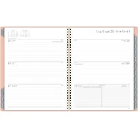 Grand Agenda Hebdomadaire/Mensuel 2024 À Couverture Rigide Mead, Hexagone Géo Graphique